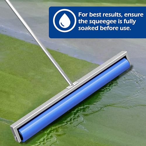 Montex Silver 37'' Tennis Court Squeegee - Quick Water Removal Tool
