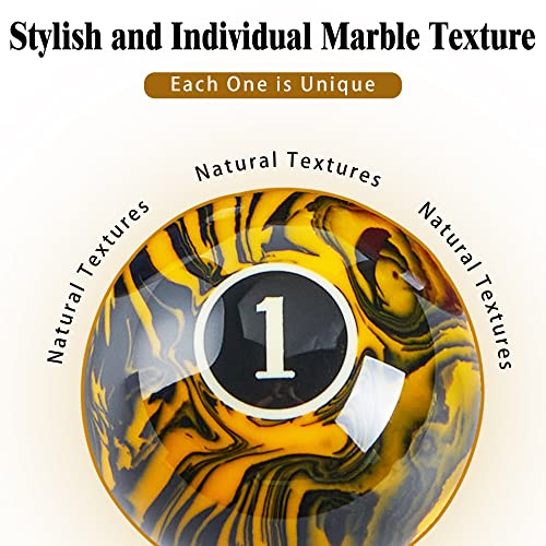 Billmart Billiard Balls Set 16 with Black Marble Premium Variation