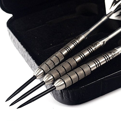 CUESOUL Professional Tungsten Steel Tip Darts with Deluxe Case - 30g, Luxury Variation