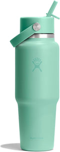 Hydro Flask Travel Water Bottle - Insulated Stainless Steel - 32 Oz Mermaid Green, Leakproof Design