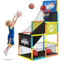 Kids Indoor Arcade Basketball Game Set with 4 Balls - Portable & Stable
