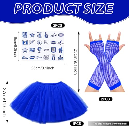 Ramede Blue Spirit Day Kit 21 Pieces Girls Cheerleading & Sports Accessories - Blue / 21
