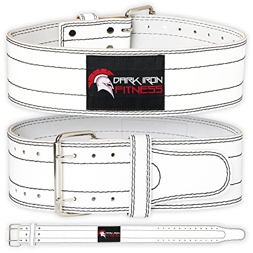 Genuine Leather Weightlifting Belt for Men Women - 4 Inch Support for Powerlifting & CrossFit