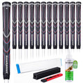 Oversize Plus Golf Grip Pack of 13 with Regripping Kit Non-Slip All-Weather Control