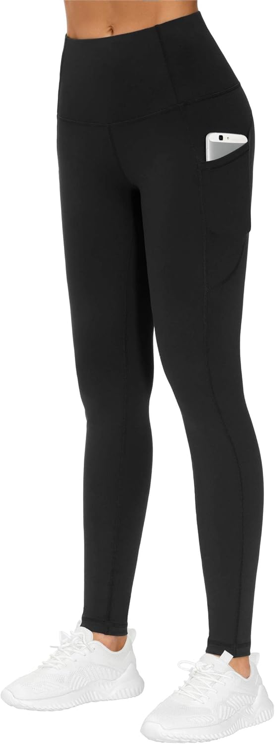 The Gym People | Thick High Waist Yoga Pants - Tummy Control with Pockets for Women