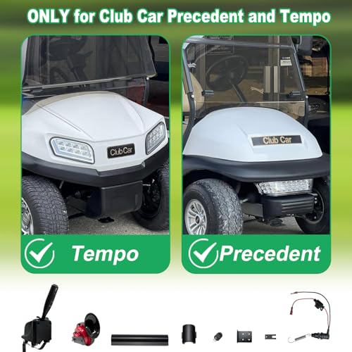 Golf Cart Turn Signal Kit for Club Car Precedent & Tempo 12V Wiring Harness with Horn & Brake Light Switch