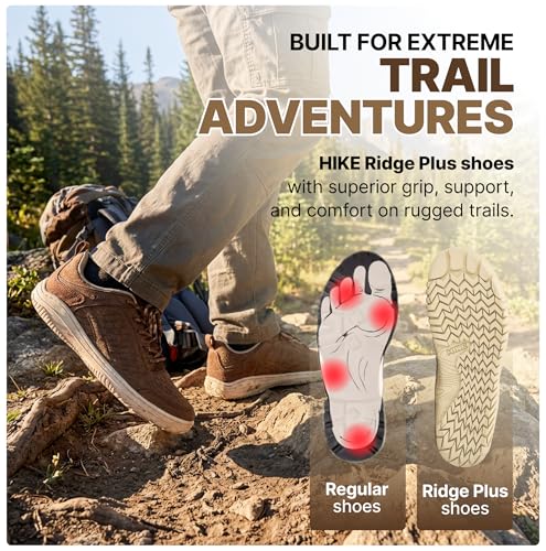 Barefoot Trail Hiking Shoes for Men Women Wide - Ridge Plus, Zero Drop, Low-Cut - Desert Taupe