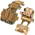 Gexmil Night Vision Goggles Mount for PVS15/18 & Helmet Battery Pouch - Gold