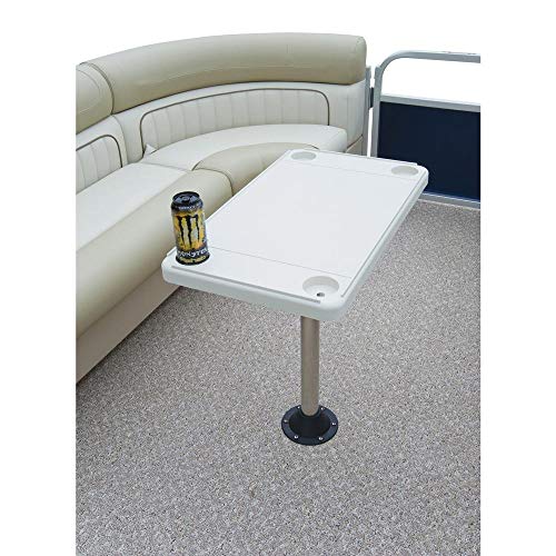 28x16x26 Inch Off-White Marine Rectangular Table Kit - Boat Accessory