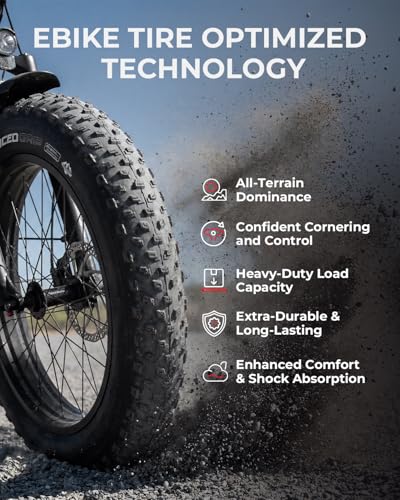 20x4 Fat Tire for E-Bikes All-Terrain 2 Pack - Durable Off-Road Bicycle Tires