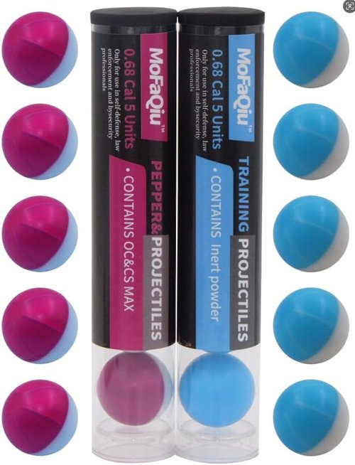 **OCandCS MAX 68 Cal Pepper Balls - Fracture Groove Design for Enhanced Performance | Ultrafine Powder**