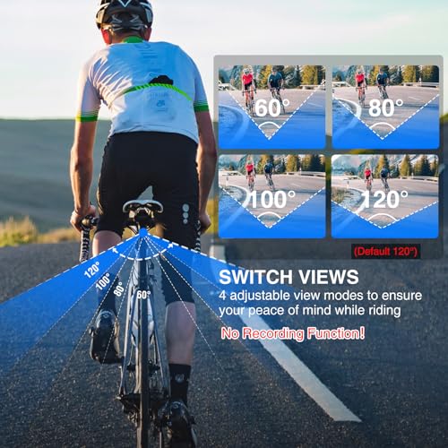 Bicycle Rear View Camera with Zoom & 10-Hour Battery - HD Display