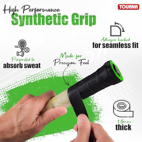 Tourna PRO Tour Grip Thin Replacement Tennis Grip 1.5mm - White