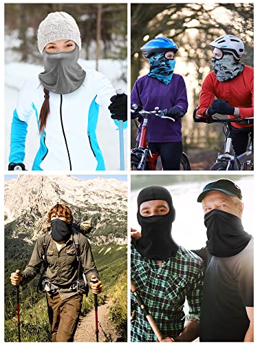 Satinior 9 Pack Winter Balaclava Ski Masks for Men - Dark Colors