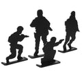 POPETPOP Shooting Target Set of 4 - Compact Stainless Steel Practice Targets for Indoor and Outdoor Shooting Skills Training