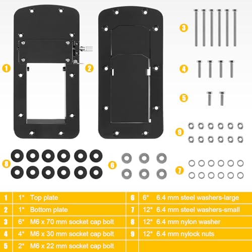 Deargooday Aluminum Quick-Release Mounting Bracket Kit for MotorGuide Xi3 Xi5 Trolling Motors