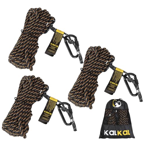 Reflective Tree Stand Safety Rope 30FT - Hunter Safety Lifeline 3-Pack