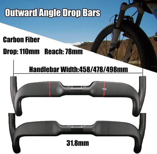 Carbon Handlebars Road Bike, drop bars, RXL SL Aero Road Bike handlebars handle Bar 31.8mm gravel bike handlebars 478mm bicycle components & parts drop handlebar carbon road bars