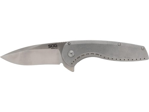SOG Aegis FLK 2.0 / 3.5" Drop Point Blade/Blister Pack/Stonewash