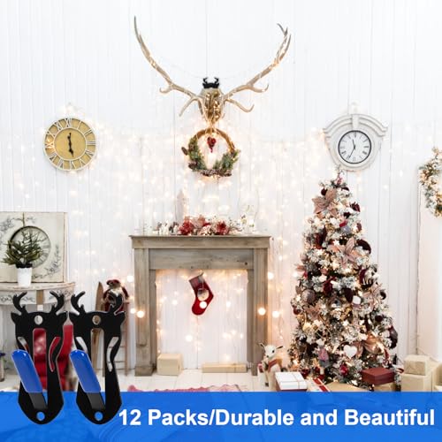 12 Pack Deer Skull Hangers Wall Mounting Brackets for Animal Display