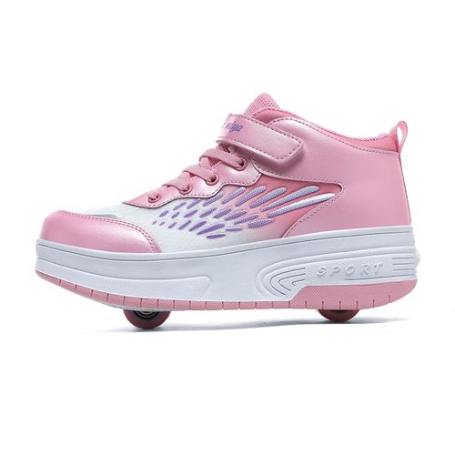 Rolling Skate Shoes for Boys Girls Roller Sneaker with Wheels Fashion Footwear Skate Wheeled Shoe for Kids Christmas Birthday Children Show Gift