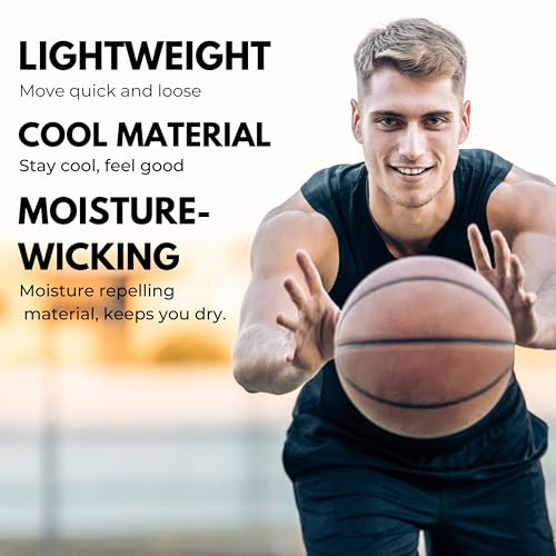 Men's Reversible Basketball Jerseys 10-Pack Medium-XXL Black & White Pro90 Elite