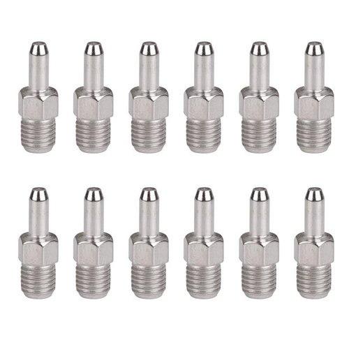 Set of 12 Spare Pins for Cycle Chain Remover Tool, Bicycles Chain Breaker Replacement Accessories (Silver)