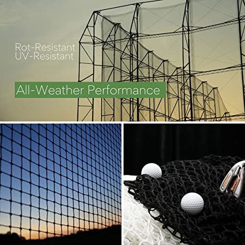 Heavy-Duty Golf Practice Net 10x20ft Impact Mesh Reinforced Black Variation of THIS listing