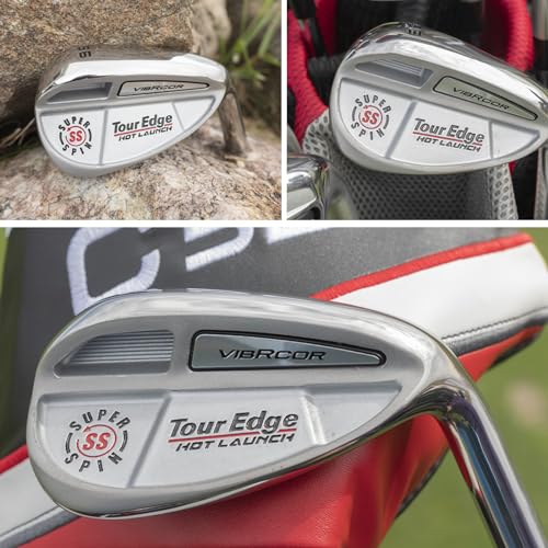 Golf Wedge Pack - Tour Edge Hot Launch VibRCor 3 Wedges with Max Control & Spin