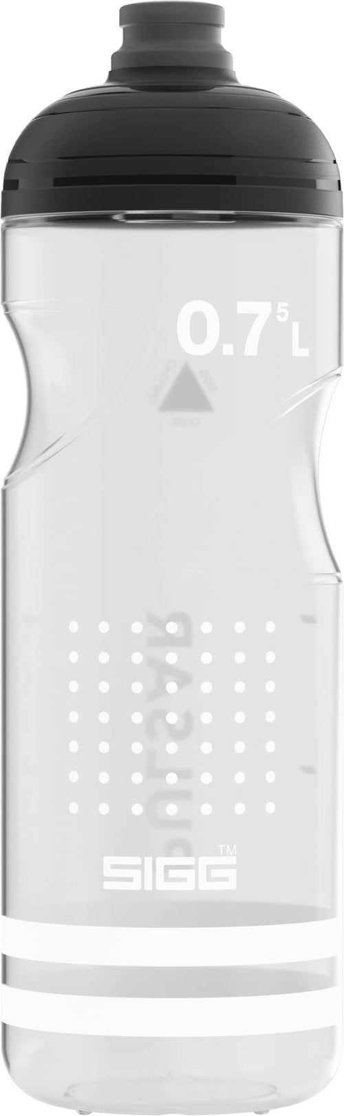 Sigg - Soft Bike Water Bottle - Pulsar Transparent White - Squeezable - Dishwasher Safe - Lightweight - Leakproof - BPA Free - White 25 Oz