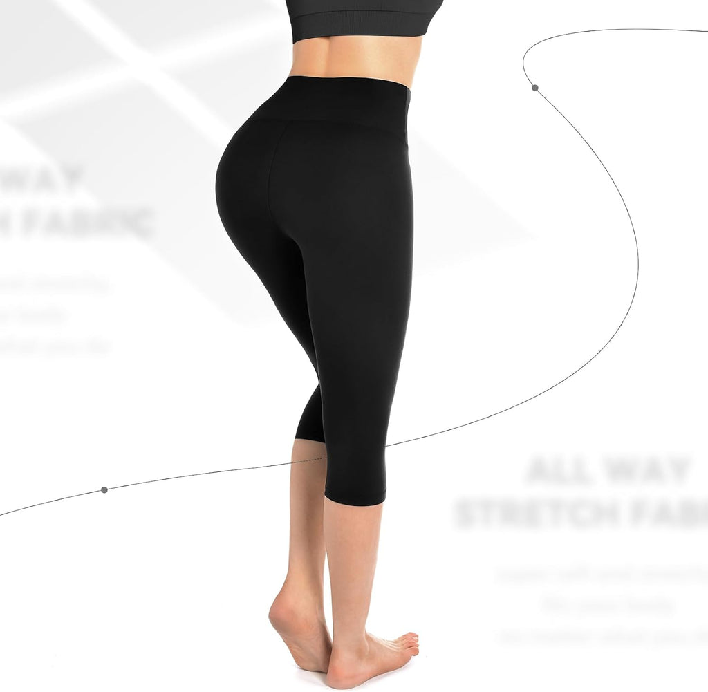 Walifrey Capri Leggings - Buttery Soft High-Waisted Workout Leggings for Women | Perfect for Yoga & Gym
