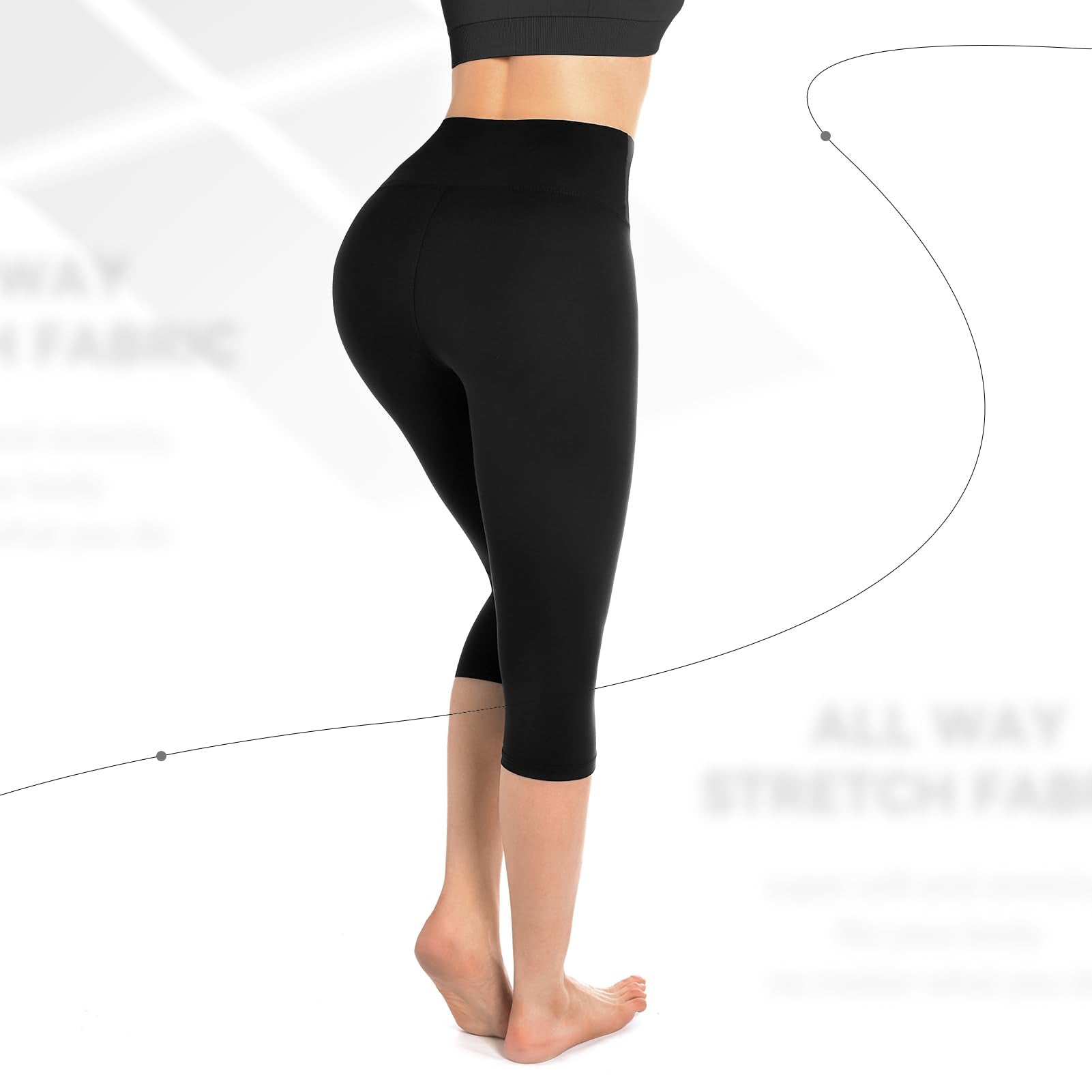 Walifrey Capri Leggings for Women, Buttery Soft High Waisted Leggings for Gym Yoga Workout (Army Green LXL)