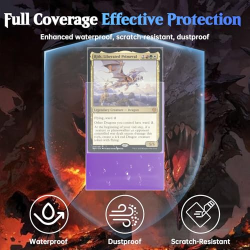 IARJI 10,000ct Perfect Fit Card Sleeves for MTG, TCG & PKM - 64x89mm, Clear Inner Protection