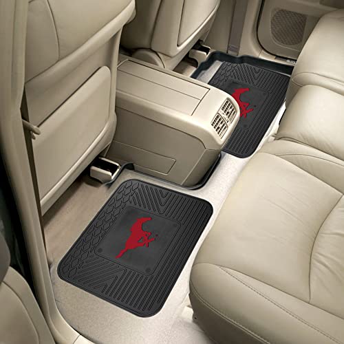FANMATS NCAA SMU Mustangs Vinyl Car Mat Set - Southern Methodist University Red