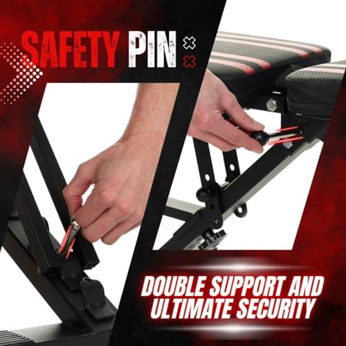 Adjustable Weight Bench - Heavy-Duty Foldable Gym Workout Equipment