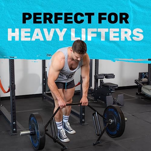 Trap Bar Bells of Steel Open Hex Deadlift Bar with Rotating Sleeves - Black & Silver, 700 lb Capacity