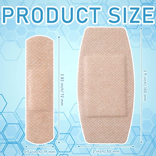 Silicone Bandages for Sensitive Skin - 100 Pcs, 2 Sizes, Painless & Reusable
