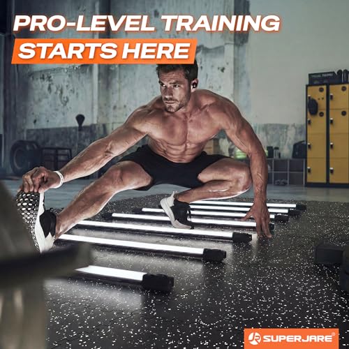 Rubber Top Interlocking Gym Floor Tiles - 24 Sq Ft, Black & Grey, 6 Tiles