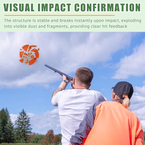 Silipull Biodegradable Orange Clay Pigeons 108mm - 100 Targets for Shooting