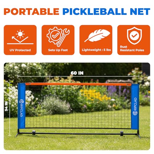 Portable Mini Pickleball Net for Indoor & Outdoor Practice - Lightweight & Durable