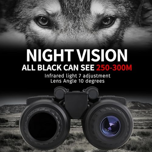 HUVIOVED NV8300 4K 3D Digital Night Vision Goggles with Head Strap & 32GB Card
