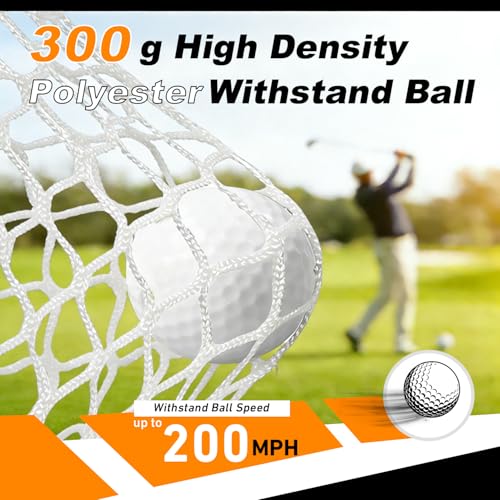Gagalileo 10x7FT Backyard Golf Practice Net with Velvet Target & Complete Training Set – White, Model Variation