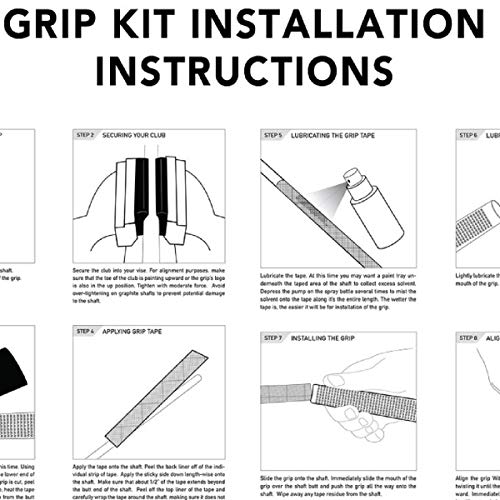 Winn Dri-Tac Wrap Golf Grips Bundle Gray Standard 9pcs - Durable, Comfortable