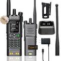 BAOFENG DM32UV DMR Long Range Walkie Talkie - Black, VHF/UHF, GPS & USB-C