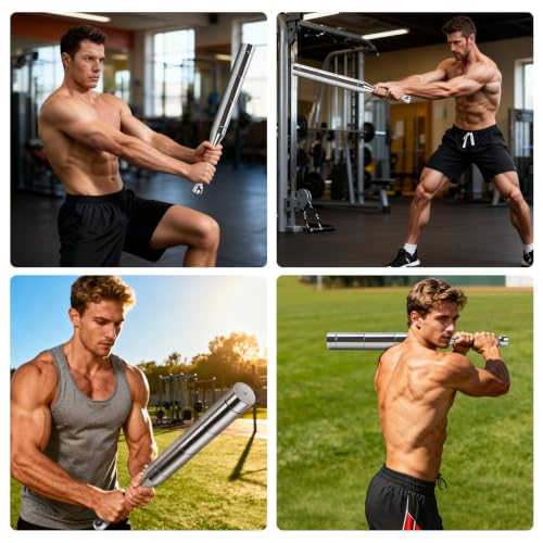 Axiqunel 22LB Adjustable Steel Macebell for Fitness & Strength Training