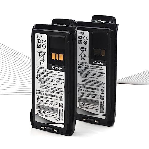2-Pack 7.2V 2500mAh Lithium-Ion Battery for R7 Two-Way Radios