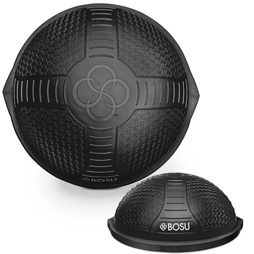 Black BOSU NexGen Balance Trainer - Half-Ball Stability Exercise Equipment, 65cm Diameter, 300lb Capacity