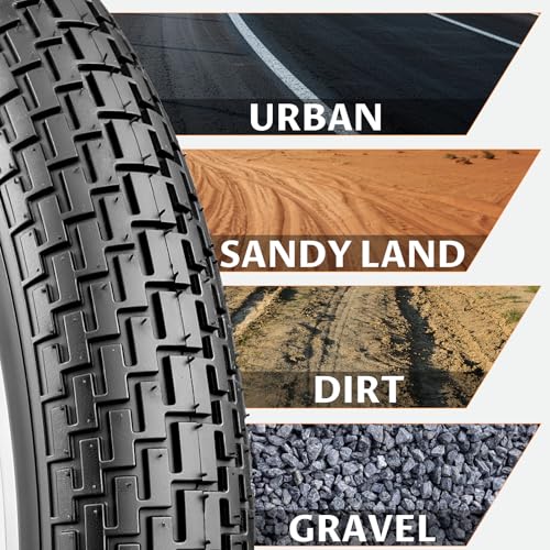18X2.35 Bike Tire with Inner Tube - 2 Tires + 2 Tubes, 18 Inch Wide