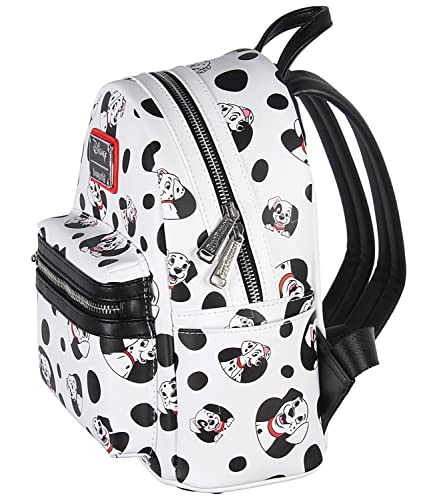 Loungefly Disney 101 Dalmatians Mini Backpack with Spots and Pups Print - 11 Inch