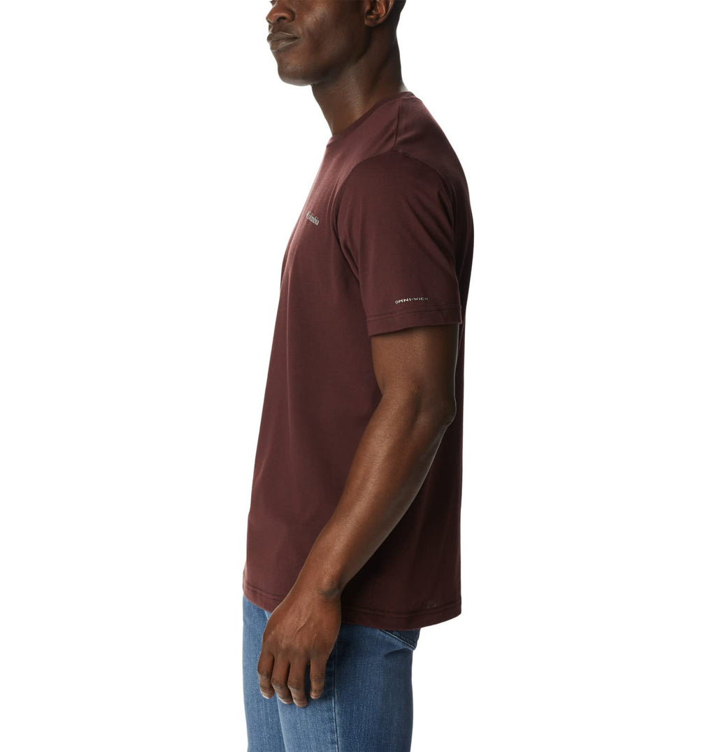 Columbia Men's Thistletown Hills Short Sleeve, Elderberry/Black, 4X Big